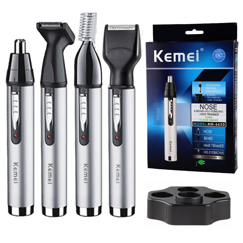 Origina 4in1 rechargeable nose ear hair trimmer for men grooming kit electric eyebrow beard trimer micro nose and ears trimmer