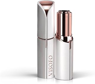 Facial Hair Removal for Women - Electric Razor Device, Small Dermaplaning Remover Tools Finishing Epilator Trimmer Flawless Face Dermaplane Shavers Beauty Gadgets Accessories by VISOFO (Coral)