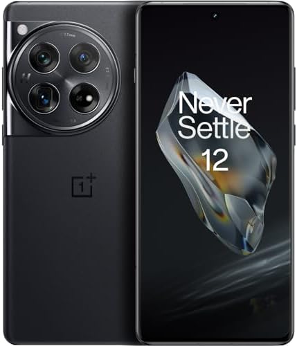 OnePlus 12,12GB RAM+256GB,Dual-SIM,Unlocked Android Smartphone,Supports Fastest 50W Wireless Charging,with The Latest Mobile Processor,Advanced Hasselblad Camera,5400 mAh Battery,2024,Silky Black